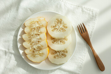 Cut Oriental Melon Summer Fruit