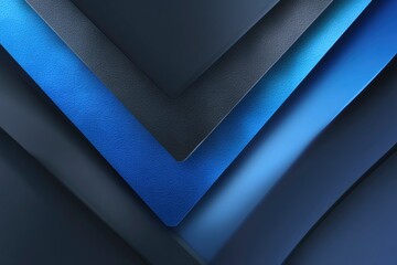 Layered geometric composition of converging blue and gray textured planes