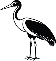 Obraz premium stork silhouette