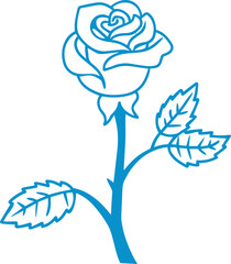 rose vector outline transparent pattern 