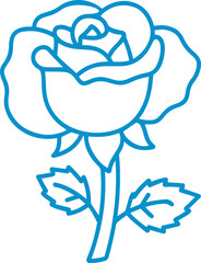rose vector outline transparent pattern 