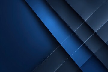 Blue and dark gray angled geometric design with layered diagonal shapes  subtle lightshadow effects