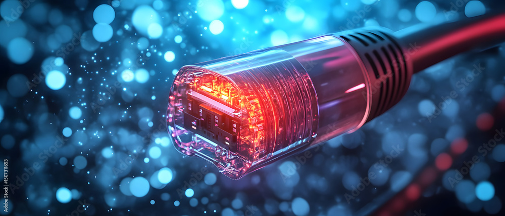 Aufkleber broadband technology enabling fast and reliable internet access a visualization of telecommunication