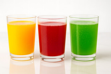 glass of juice and fruits