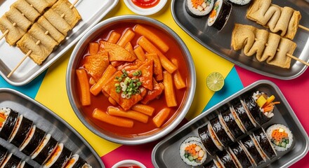 Korean Street Food Feast: Tteokbokki, Kimbap, and Odeng
