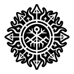 Fototapeta premium A solid style icon of celtic tattoo design