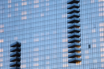 modern office building in glass