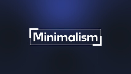 Minimalism Title