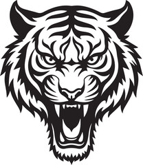 Obraz premium Tiger icon vector illustration art design