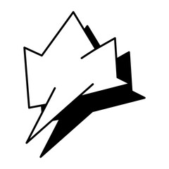 Comic book speech bubble, great design for any purposes. Sticker design. Vector illustration
