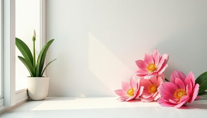 Crisp white background, ideal for product display, display, cleanliness, elegant