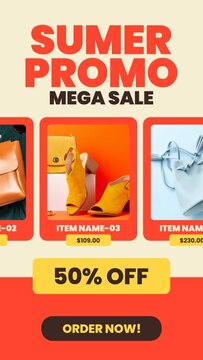 Vertical Story Post Sale Discount Template