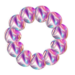 3d render of chrome shape y2k inspired 0038