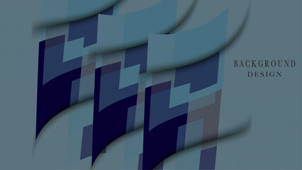 Geometric dark blue pattern in asbtract design