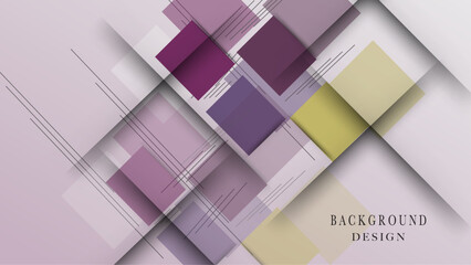 Abstract geometric background in light pastel design
