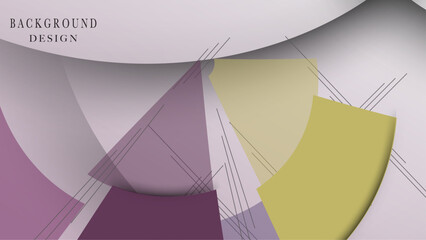 Abstract geometric background in light pastel design