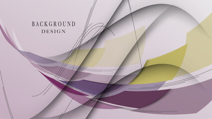 Abstract geometric background in light pastel design