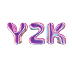 3d render of chrome shape y2k inspired type