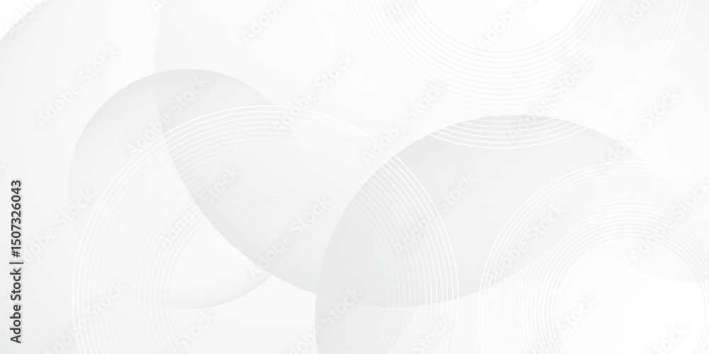 Poster white geometric abstract background overlap layer on bright space with lines effect decoration. mode