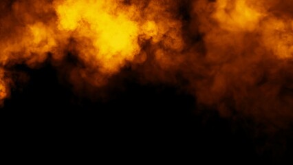 Abstract blurred smoke misty fog on isolated black background. Texture overlays. Paranormal mystic smoke, clouds for movie scenes