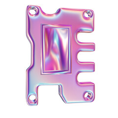 3d render of chrome shape y2k inspired 0032