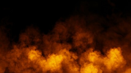 Abstract blurred smoke misty fog on isolated black background. Texture overlays. Paranormal mystic smoke, clouds for movie scenes