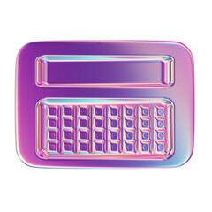 3d render of chrome shape y2k inspired mini device