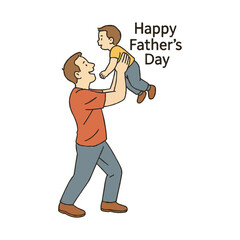Celebrating Father's Day with a Special Bond Art & Illustration