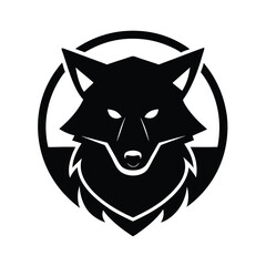Fox Head Logo Symbol Black Silhouette