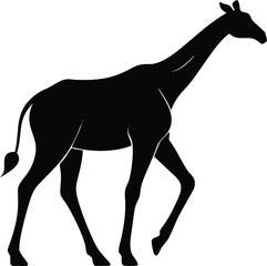 Obraz premium Stylish animal vector illustration of animals and wild pets in silhouette style. Perfect cartoon icon for design, nature, and domestic art projects.