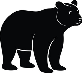 Obraz premium Stylish animal vector illustration of animals and wild pets in silhouette style. Perfect cartoon icon for design, nature, and domestic art projects.