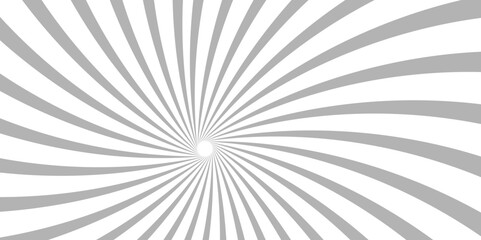 Grey and white sunburst background with rays. Geometric white and gray diagonal fabric radial summer sunshine explosion energy sunlight glowing sunburst design.
