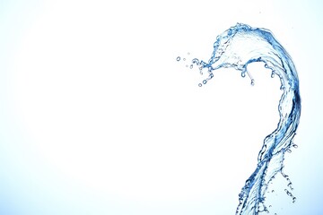 Abstract Water Splashing in a Dynamic Flow