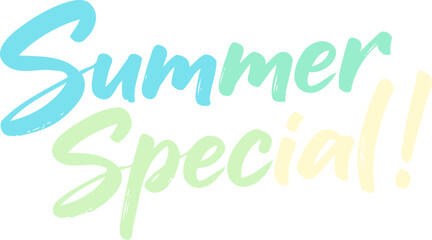 Summer Special Hand Lettering Summer decorations Typography