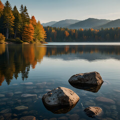 lake in the mountains