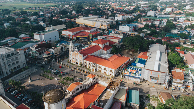 Cathedral Shrine and Parish of St. Joseph Aerial View, Balanga City, Bataan, Philippines
