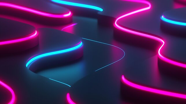 Soft, glowing 3D abstract blobs with curved surfaces and subtle lighting effects, creating a serene and smooth visual experience