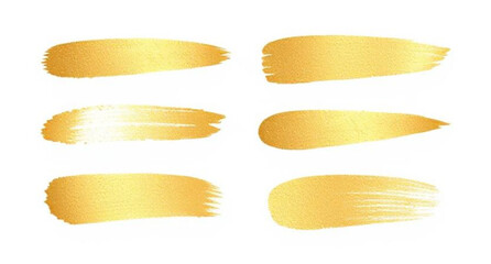 Obraz premium gold brush stroke