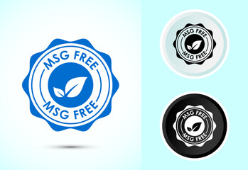 MSG free icon design illustration, Msg label sign symbol in color black and white
