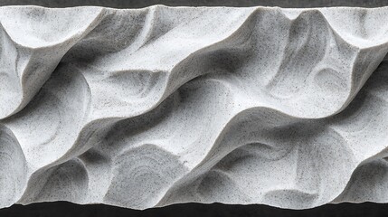 Natural beach sand with rhythmic wave formations and soft shadows adding dimension and tranquility