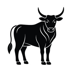 cow vector on White Background