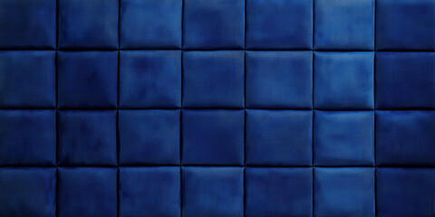 Dark blue office wall featuring soft pattern of large squares, creating modern and elegant atmosphere