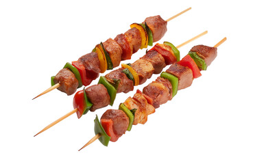 Shashlik isolated on transparent background