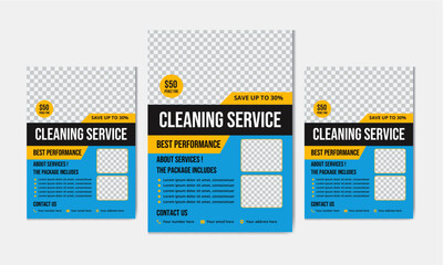 cleaning service flyer design, Flyer poster design for cleaning service, Vector flyer template design in A4 size.  house cleaning flier, home service template, pool, roof cleaning poster template.