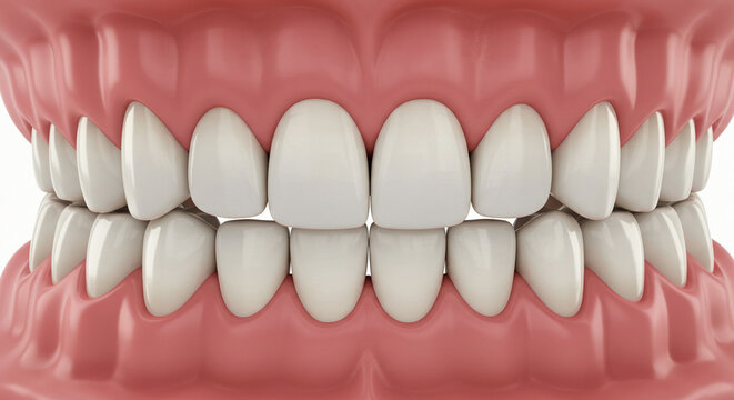 Arcada dent&aacute;ria modelo 3D dentista