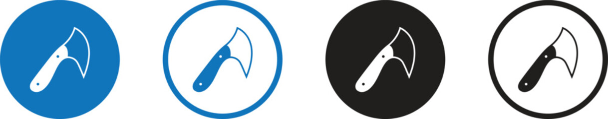 Axe Vector Line Icon - Simple Thin Line Icon, Premium Quality Design 