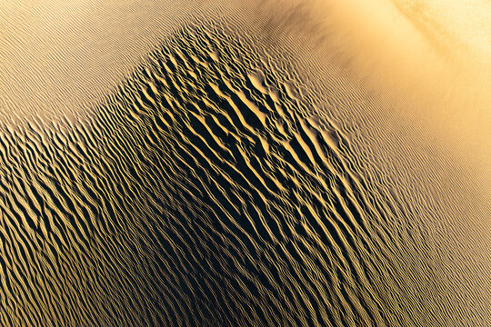 La Puna sand dunes at sunset showcasing natural textures