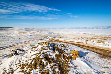 Panoramic view of Olkhon Island