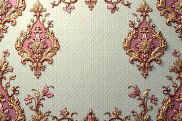Subtle paisley damask, muted tones, elegant feel , refined, paisley, simple