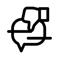 Dislike testimonial icon